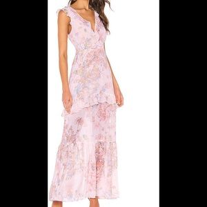 BCBGeneration maxi tiered floral dress